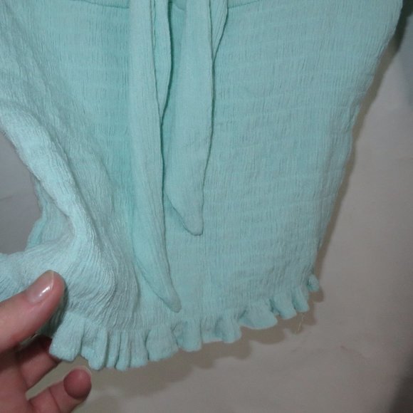 No Boundries soft woven top V neck Elastic bottom - Picture 5 of 7